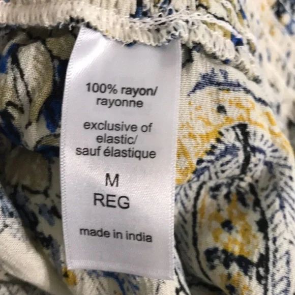 Maurices Womens Medium Floral Bohemian Wide-Leg Pants NEW - Picture 10 of 10